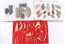 Lot of Native American Tools & Points.