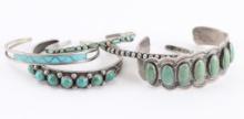 Lot of 5 Sterling Cuffs.