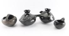 3 Pieces of Blackware Pottery.