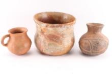 Lot of 3 Southwest Pots.