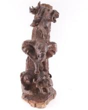 African Animal Wood Carving.