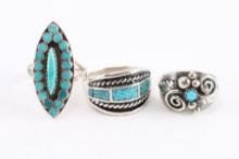 Lot of 3 Rings.