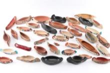 Massive Collection of Pottery Canoes