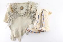 Lot of Leather Beaded Items.
