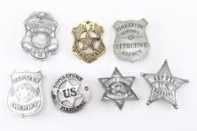 Lot of 7 Reproduction Badges.