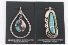 Lot of 2 Native American Pendants.