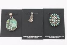 Lot of 3 Pendants.