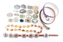 Lot of Womens Belts and Buckles.