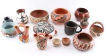 Lot of 13 Indian Pottery
