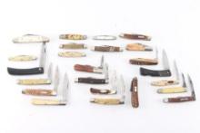 Collection of 23 Vintage Pocket Knives
