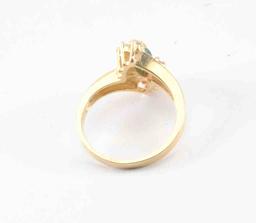 19RPS-40 EMERALD & DIAMOND RING
