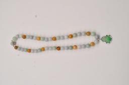 20RPS-4 MULTI-COLOR JADE BEAD NECKLACE
