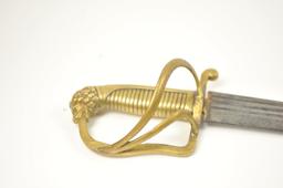 20OS-3 SWORD LION HEAD POMMEL