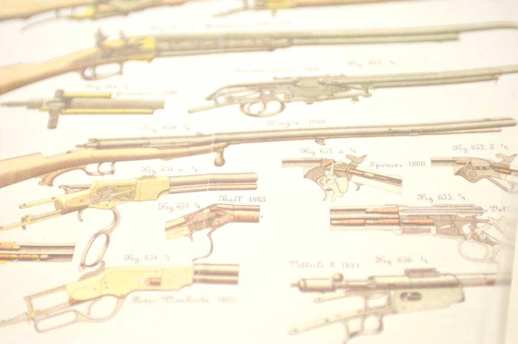 20HI-104 LOT OF 6 PRINTS FIREARM SCHEMATICS