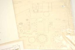 20HI-104 LOT OF 6 PRINTS FIREARM SCHEMATICS