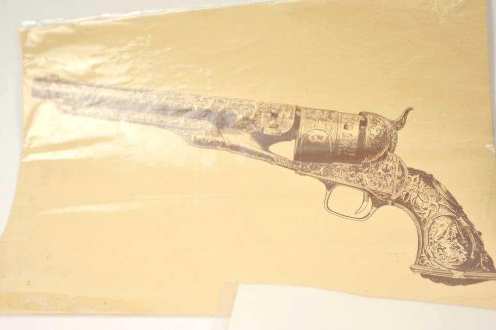 20HI-104 LOT OF 6 PRINTS FIREARM SCHEMATICS