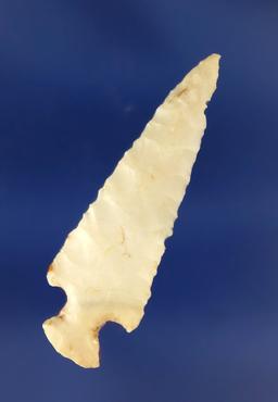 1 1/2" arrowhead that is well patinated found in Oklahoma.