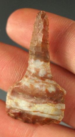 1 5/8" Alibates Flint Drill found in southern Kansas.