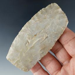 Classic style & pictured! 3 3/8" Paleo Square Knife - Flint Ridge Flint- Fairfield Co., Ohio.