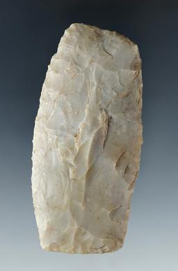 Classic style & pictured! 3 3/8" Paleo Square Knife - Flint Ridge Flint- Fairfield Co., Ohio.