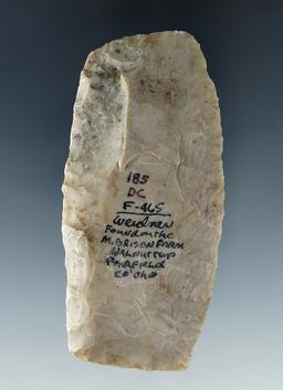 Classic style & pictured! 3 3/8" Paleo Square Knife - Flint Ridge Flint- Fairfield Co., Ohio.