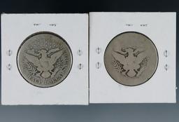 1900-S and 1901 Barber Half Dollars AG-G