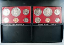 1973 and 1974 Proof Sets in Original Boxes