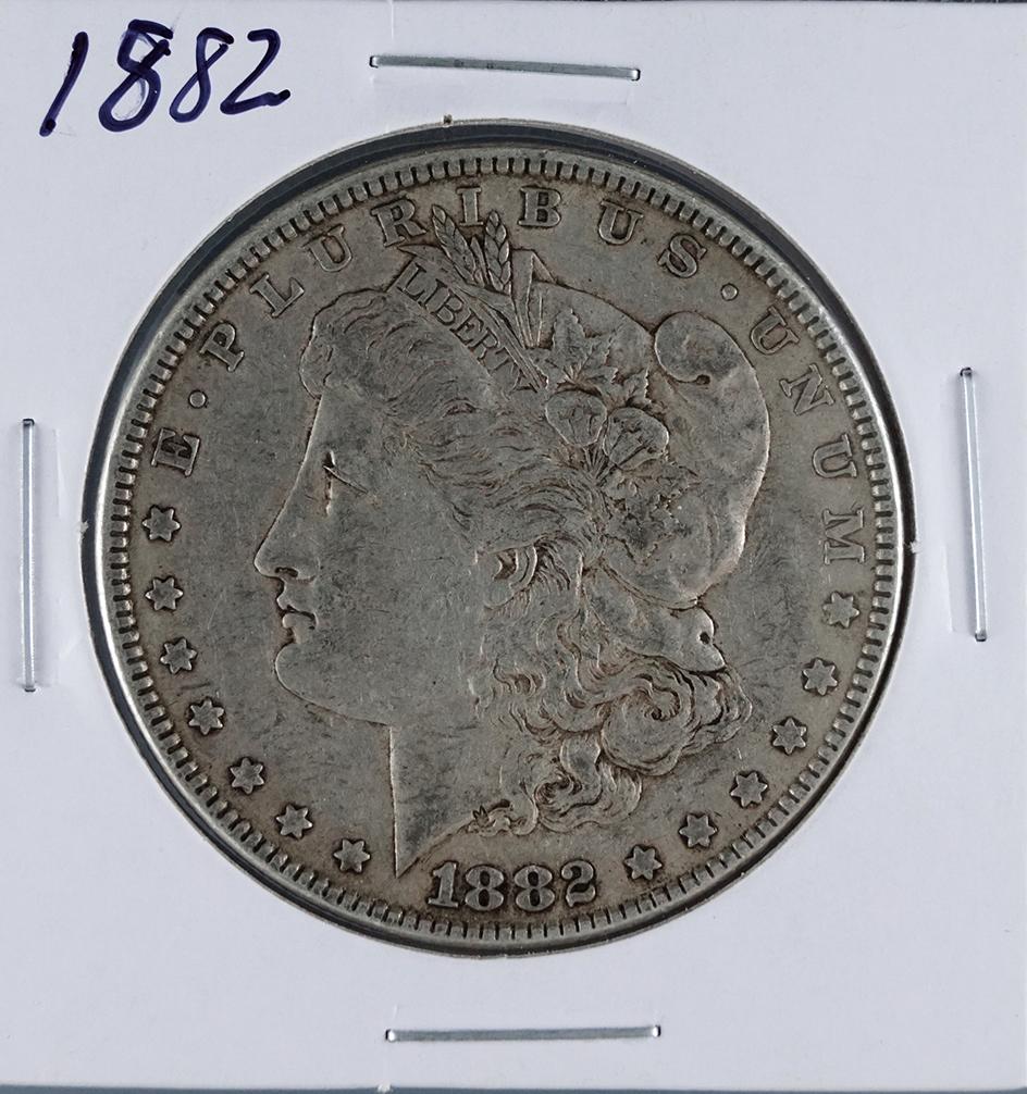 1882 Morgan Silver Dollar VF
