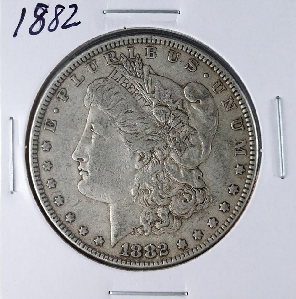 1882 Morgan Silver Dollar VF