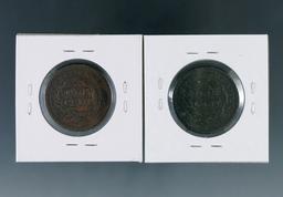 1844 and 1846 US Large Cents VG-F Details