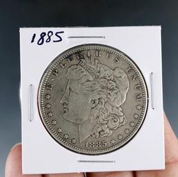1885 Morgan Silver Dollar VF