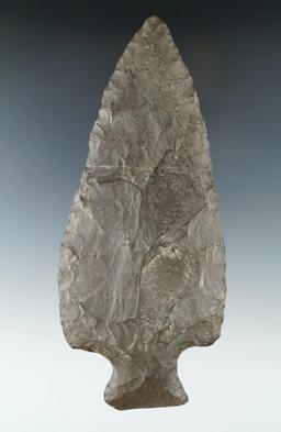 Big! 6 3/4" Hopewell Knife made from Esopus chert that is broken and glued near the mid section.