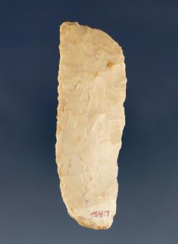 4 1/16" Rectangular Paleo Knife made from patinated Flint Ridge Flint. Found in Ohio.