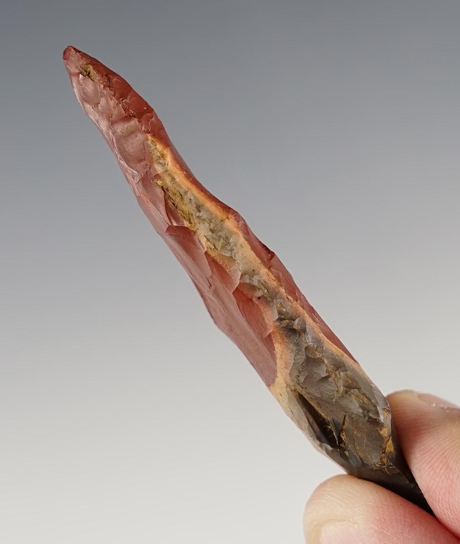 2 9/16" Pickwick made from highly colorful and sought-after Horse Creek Chert.