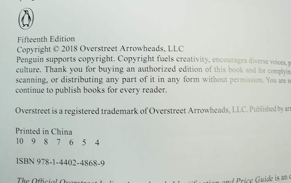 Book: The Official Overstreet Indian Arrowheads Identification and Price Guide 15th edition.