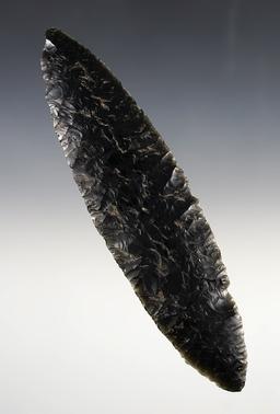 Large 6 1/2" Late Prehistoric Bi-Pointed Blade made from Obsidian. California. Stermer COA.