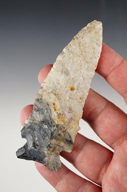 4 3/16" Archaic Cornernotch found in Knox Co., Ohio. Bennett COA.