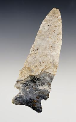 4 3/16" Archaic Cornernotch found in Knox Co., Ohio. Bennett COA.