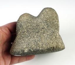 Uniquely styled 3 3/4" tall by 4 5/8" wide Lava Stone Mano Klamath Lake, Lake Co., Oregon.