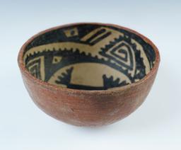 5 1/8" Gila Polychrome Bowl with nice interior paint. Found near Globe, Arizona by Robert Cook.