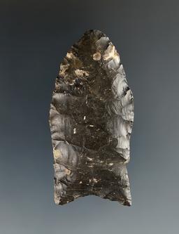 2 1/4" Paleo Fluted Clovis found in Richland Co., Ohio by Doug Hooks.