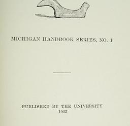 Paperback Book: "Primitive Man in Michigan" by W. B. Hinsdale. Copyright 1925. Fair condition.