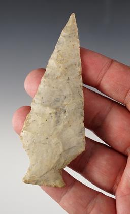 3 7/8" Ashtabula made from Coshocton Flint, found in Ohio.