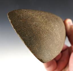 Large 6 15/16" Hardstone Adze found near Mongo, LaGrange Co., Indiana.