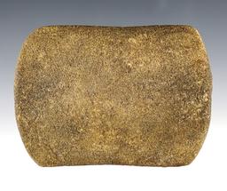 3 5/16" Bannerstone made from Sandstone. Found in Alabama. Ex. Amherst, Bruce Boyd.