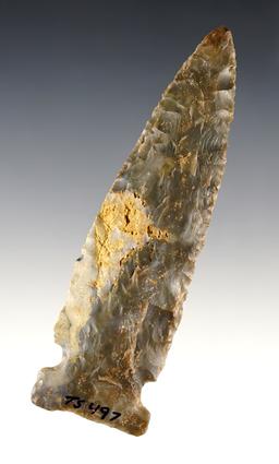 4 5/16" Newton Falls made from Sonora Flint. Found in Kentucky. Bennett and Dickey COA's.
