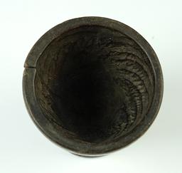 2 11/16" Engraved Inca Kero/Cup found in S. America.