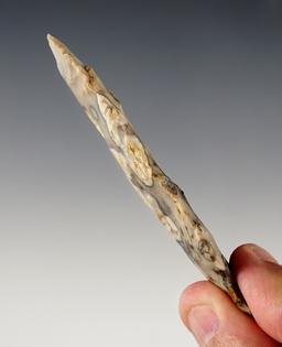 3 1/4" Hopewell made from beautiful Flint Ridge Flint, found in Ohio.