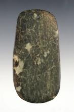 Thin 3 5/8" Anasazi/Hohokam drilled Stone Pendant found in New Mexico.