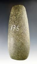 6 1/16" Adze found in Bloomington, McLean Co., Illinois. Made from attractive green Hardstone.